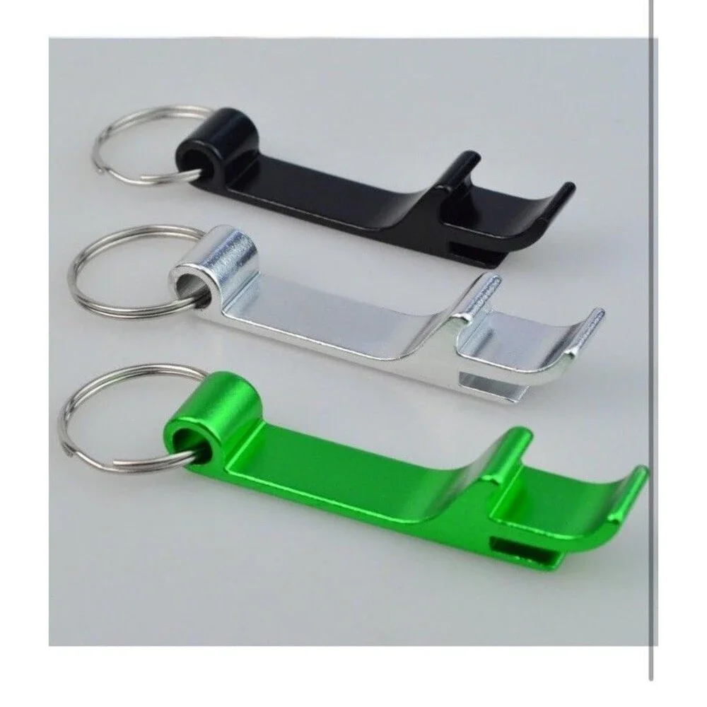 16 pcs 8 Colored Metal Bottle Opener Split Key Ring Chain Keychain Bulk Alumi...